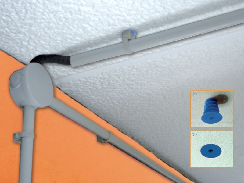 Illicofix KP1 : La cheville révolutionnaire pour insérer vos colliers de fixation de tuyaux PVC sous les entrevous du plancher 